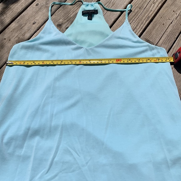 Size small aqua Banana Republic top. - Picture 4 of 4